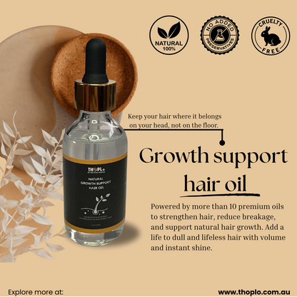 Hair oil 60ml with derma roller 0.25mm